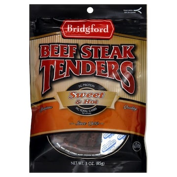 Bridgford Beef Steak Tenders, Sweet & Hot