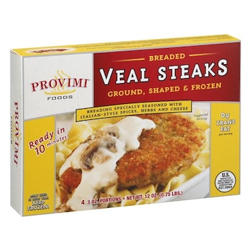Provimi Veal Steaks, Breaded