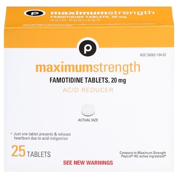 Publix Tablets Maximum Strength 20 mg Acid Reducer