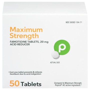 Publix Maximum Strength Tablets 20 mg Acid Reducer
