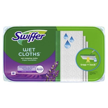 Swiffer Sweeper Sweep + Mop, Wet Pads Refill, Floor Cleaner, Lavender, 12ct
