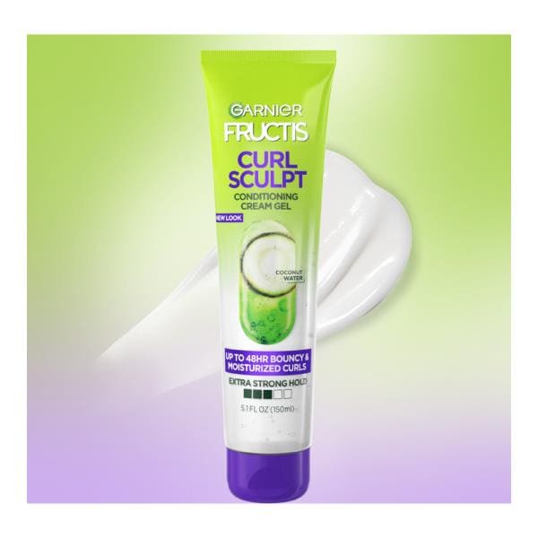 Garnier Fructis Style Curl Sculpt Conditioning Cream Gel, Coconut Water