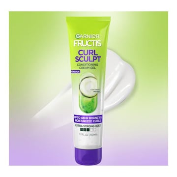 Garnier Fructis Style Curl Sculpt Conditioning Cream Gel, Coconut Water For Curly Hair