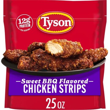 Tyson Frozen Sweet BBQ Flavored Chicken Strips