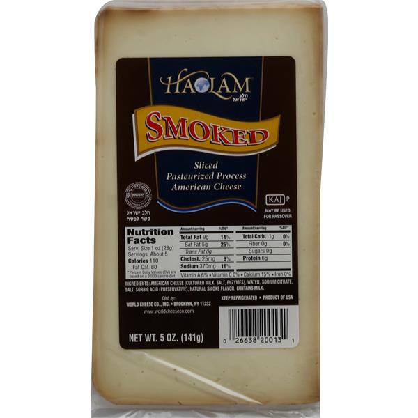 Haolam Cheese Slices, American, Smoked Publix Super Markets