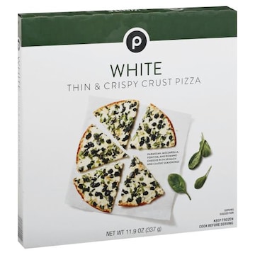 Publix Pizza, Thin & Crispy Crust, White