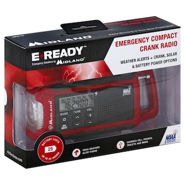 Midland E+Ready Radio, Crank, Emergency Compact