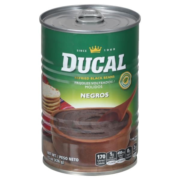 Ducal Black Beans, Refried Publix Super Markets