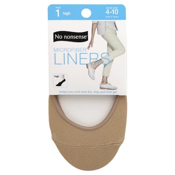 No Nonsense Liners, Microfiber, Nude, High, 4-10