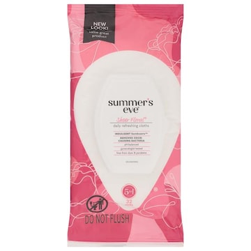 Summer's Eve Cloths, Sheer Floral, 5 in 1