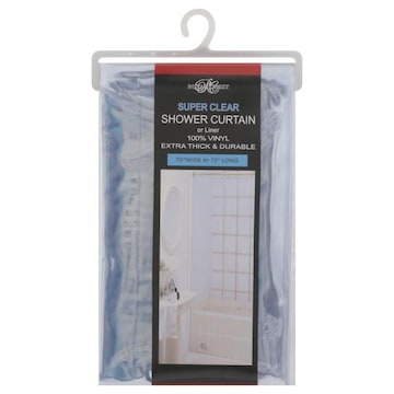 Royal Crest SHOWER CURTAIN, OR LINER, SUPER CLEAR