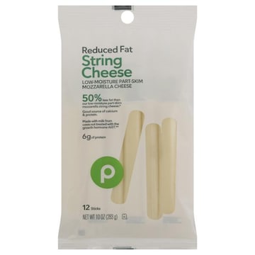 Publix Reduced Fat Mozzarella, String Cheese