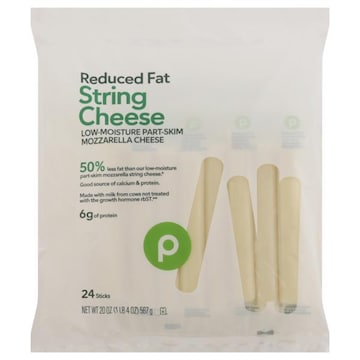 Publix Reduced Fat Mozzarella, String Cheese
