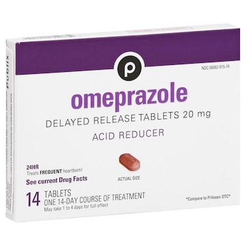 Publix Omeprazole, 20 mg, Tablets