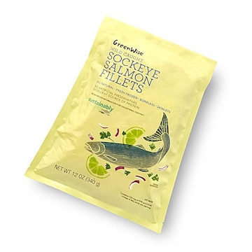 GreenWise Sockeye Salmon Fillets, Wild, Sustainably Sourced, Frozen