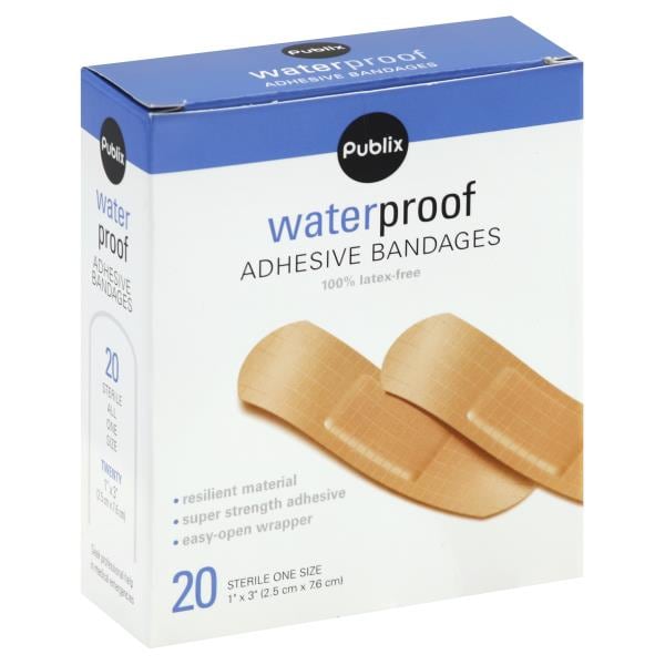 Publix Bandages, Adhesive, Waterproof, One Size Publix Super Markets