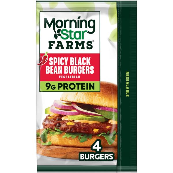 MorningStar Farms Veggie Burgers, Spicy Black Bean Publix Super Markets