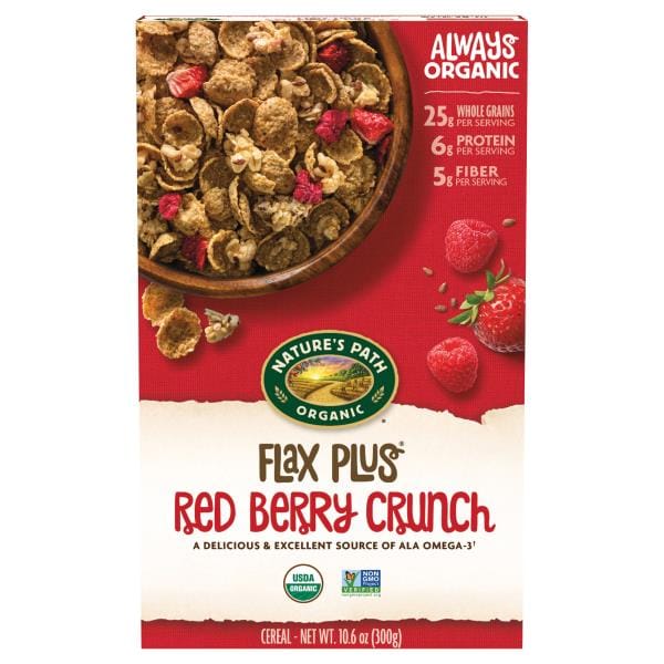 Nature's Path Organic Flax Plus Cereal, Red Berry Crunch | Publix