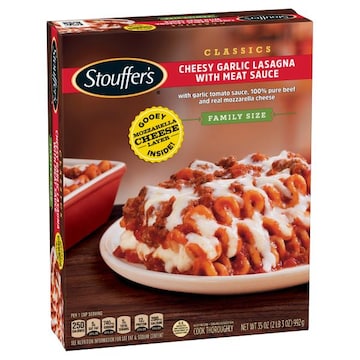 Stouffer's Cheesy Garlic Lasagna, with Meat Sauce, Family Size