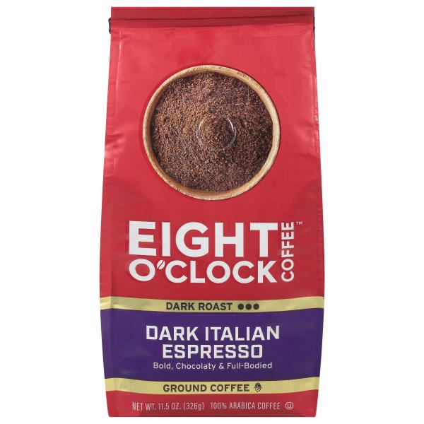 Eight O'Clock Coffee Coffee, Ground, Dark, Dark Italian Espresso