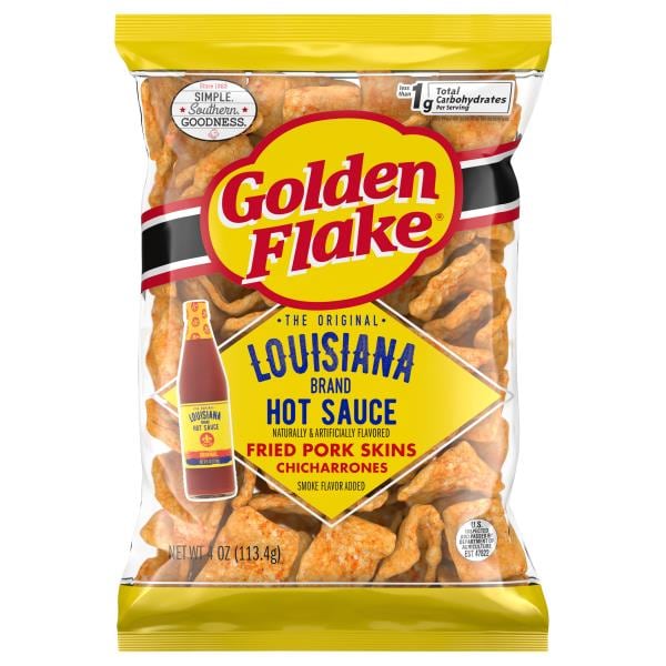 Golden Flake Chicharrones, Louisiana Hot Sauce Publix Super Markets