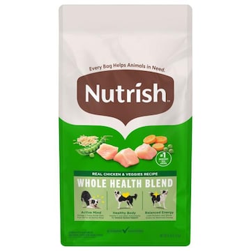 Nutrish Natural Adult Whole Health Blend Real Chicken & Veggies Recipe Food for Dogs