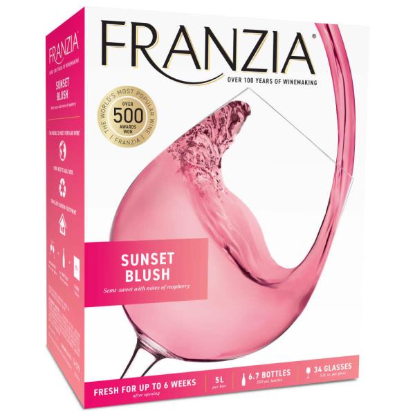 Franzia Sunset Blush House Favorites Blend Rose Wine Box | Publix Super ...