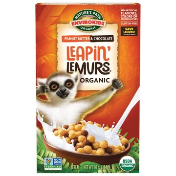 Nature's Path Organic Leapin' Lemurs Cereal, Organic, Peanut Butter & Chocolate