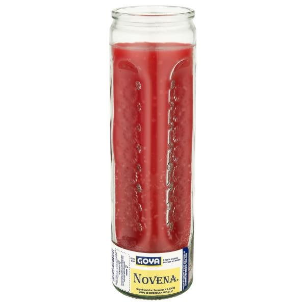 Goya Novena Candle, Tall Tumbler, Red Publix Super Markets