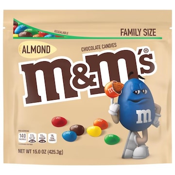 M&M's Chocolate Candies, Almond, Family Size