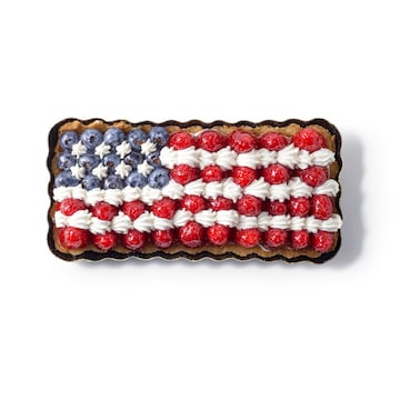 Oblong Flag Berry European Cream Tart