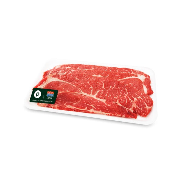 Chuck Steak, Boneless, Thin Sliced Publix, USDA Choice Beef Publix