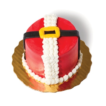 Mini Santa Belt Vanilla Buttercream Cake