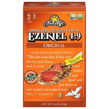 Food For Life Ezekiel 4:9 Cereal, Sprouted, Original, Crunchy