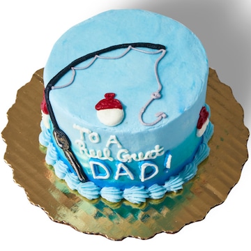 Mini Reel Great Dad Vanilla Buttercream Cake