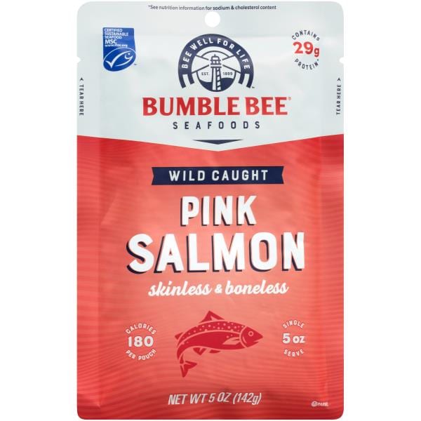 Bumble Bee Pink Salmon, Wild Caught, Skinless & Boneless Publix Super