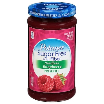 Polaner Sugar Free with Fiber Seedless Raspberry Preserves, Gluten-Free
