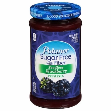 Polaner Sugar Free with Fiber Seedless Blackberry Preserves