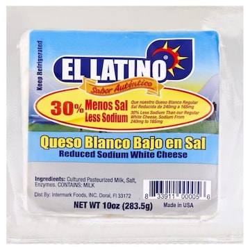 El Latino Cheese, Reduced Sodium, Queso Blanco