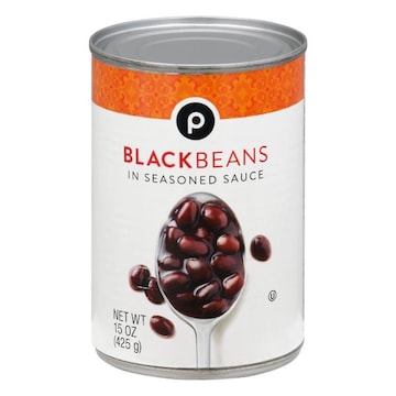 Publix Black Beans, in Seasoned Sauce