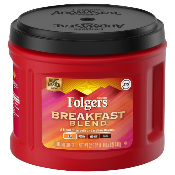 Folgers Coffee, Ground, Mild, Breakfast Blend Publix Super Markets