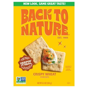 Back To Nature Crackers, Crispy Wheat