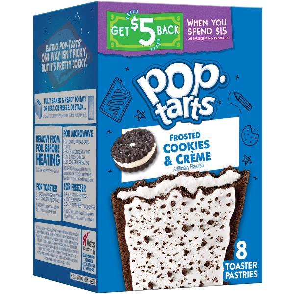 Pop Tarts Toaster Pastries Frosted Cookies And Creme Publix Super Markets 