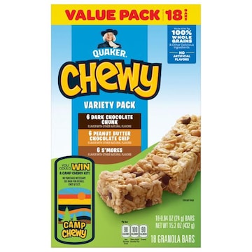 Quaker Chewy Variety Granola Cereal Or Fruit Bars