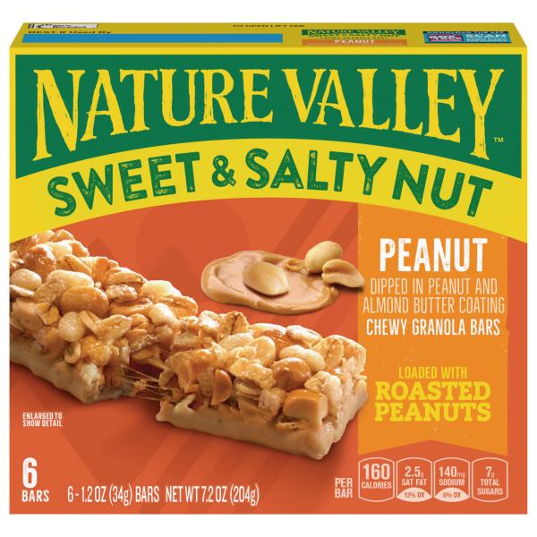 Nature Valley Granola Bars, Peanut, Chewy Publix Super Markets