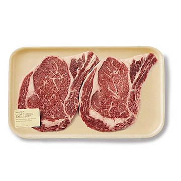 GreenWise Angus Ribeye Steak, Bone-In Thinly Sliced, USDA Choice Beef