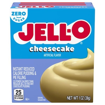 Jell-O Pudding & Pie Filling, Reduced Calorie, Zero Sugar, Instant, Cheesecake