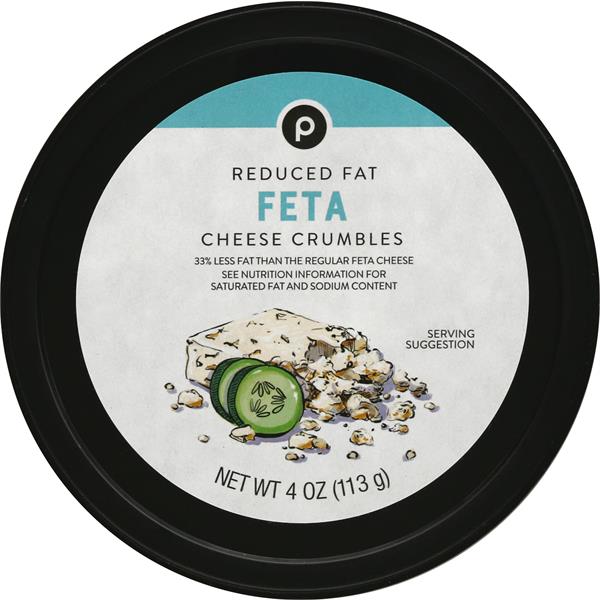 Publix ReducedFat Crumbled Feta Cheese, Crumbled Cheese Publix Super