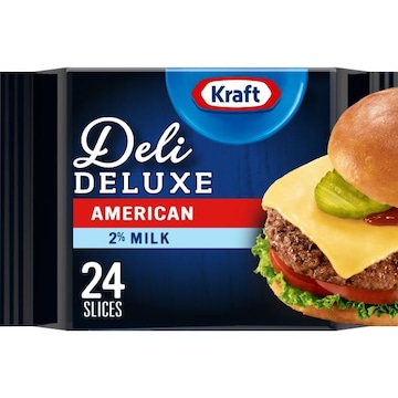 Kraft Deli Deluxe American Cheese Slices with 2% Milk