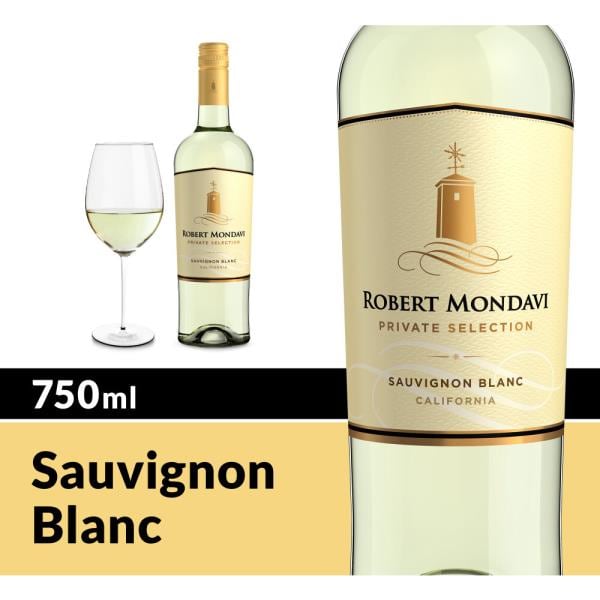 Robert Mondavi Private Selection Sauvignon Blanc White Wine Bottle ...